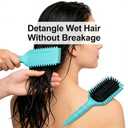 2 x Bounce Curl Brush, Flexibility Spiral Hair Brush, Scalp Massager Spring Brush for Curly, Thick Hair & Hairbrush Great Wet And Dry Hair Detangling Smoothing for Women and Men (Green)