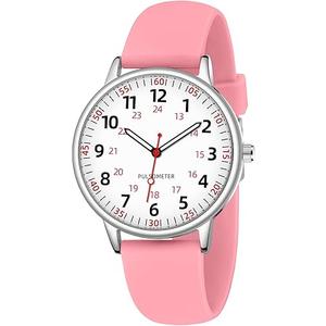 Nurse Watch for Women Waterproof Analog Silicone Watch with Second Hand Nursing Watch