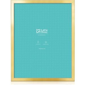LaVie Home 24 x 32 Picture Frame, Large Poster Frame with High Definition Plexiglass, Horizontal or Vertical Wall Gallery Poster Frames Suitable for Photos, Artworks, Posters,Puzzle, Gold 1pc
