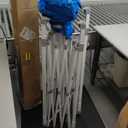 Amazon Basics Outdoor Pop Up 10 x 10 Canopy Tent for Events, Portable with Easy Setup, Sun Shelter for Outdoor Activities, Includes Wheeled Carry Bag, 8 Pegs, 4 Ropes, 4 Weighted Bags, Blue