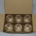 6pcs Double Wall Espresso Cups, 3 Ounce Glass Coffee Mugs, Clear Espresso Shots, Insulated Small Demitasse Cups for Cappuccino Latte Tea (Transparent)