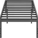 18 Inch High Metal Twin XL Bed Frames, Platform Twin XL Bed Frame No Box Spring Needed, Easy Assembly, Noise Free, Sturdy, Black
