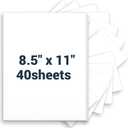 Cardstock 8.5 x 11, Thick Printer Paper 75 lb/200 gsm, 40 Sheets Card Stock White, Heavy Card stock, White CardStock Paper for Invitations, Diy Cards, Business Cards, Menus, Crafts, Drawing etc