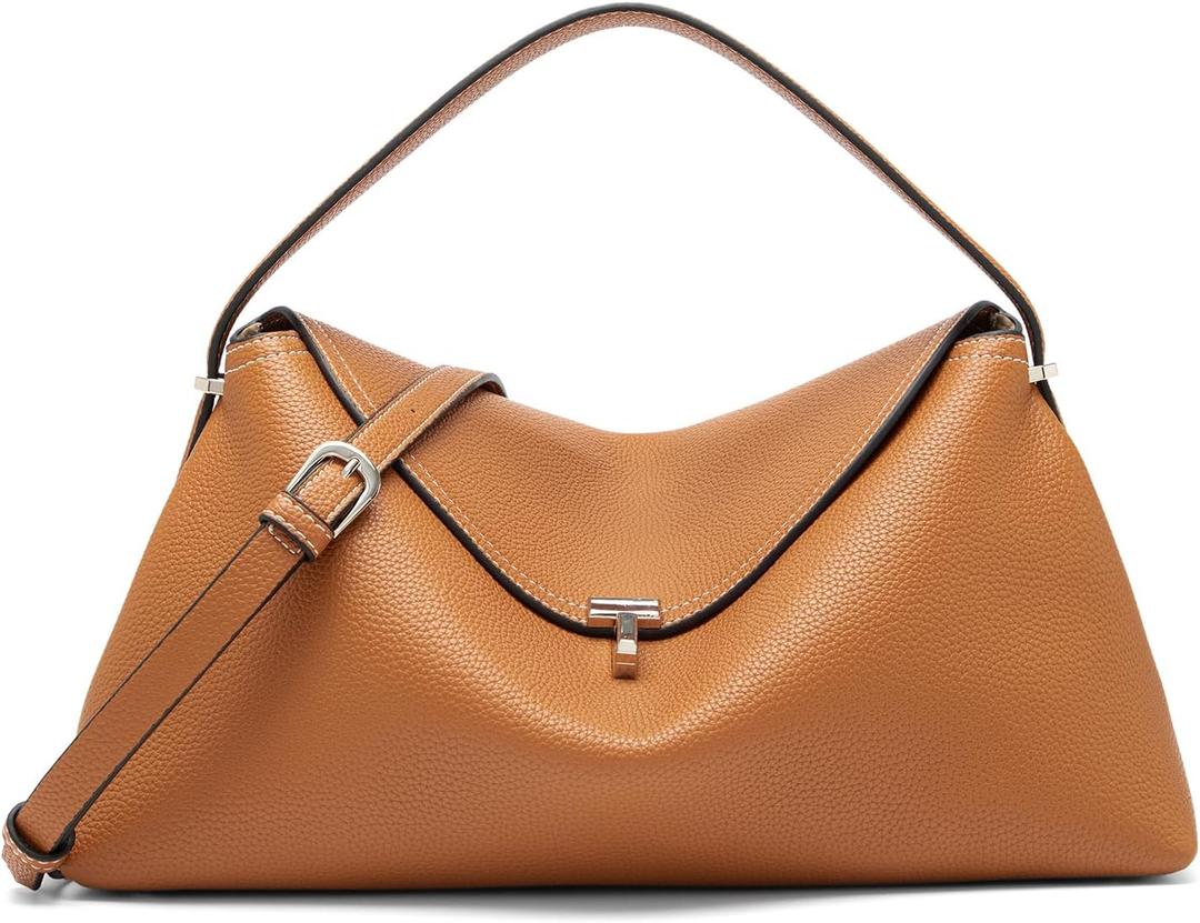 Leather Crossbody Bag for Women, Multiple Compartments for Everyday & Travel
