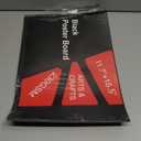 25 Pcs Black Poster Board 11.7 x 16.5 Poster Paper, ROOKEA Vision Boards Posterboard Bulk for School Projects Classroom Arts Craft Presentations Drawing Scrapbooking Blank Graphic Display