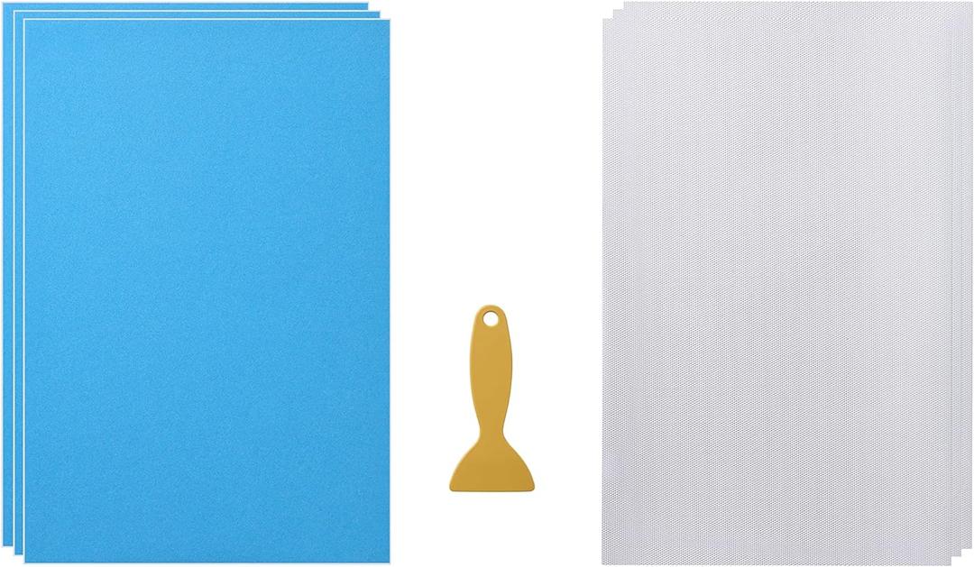 Magic Flock Plus Rhinestone Flock Template Stencil - 12"x8" 3 Sheets with Hotfix Rhinestone Tape