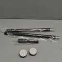 Shower Curtain Rod, 1" Diameter Heavy Duty Tension Shower Rod, Non Slip Adjustable 28-46 inch No Drilling Shower Curtain Rods Spring Tension For Bathroom, Shower Stall, No Rust, Bronze