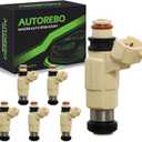 Fuel Injectors 69J137610000 CDH240 Set of 6 Compatible with YAMAHA Outboard 4 Stroke F200TXR F225TLR F225TXR LF225TXR # Replace 69J-13761-00-00
