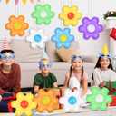 12 Pcs Spring Inflatable Hanging Flowers Colorful Inflatable Hanging Daisy Flower Ball for Spring summer Party Outdoor Decorations