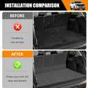 Cargo Mat Compatible with 2025-2026 Ford Expedition Max/Lincoln Navigator L Cargo Liner Backrest Liner Seatback Protector for Expedition Max/Navigator L Accessories(Expedition Max/Navigator L)