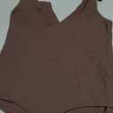 SAUNGKUAI Women’s Bodysuit Sexy Plunge Deep V Neck Backless Sleeveless Tank Thong Body Suits Outfits for Going Out, Medium