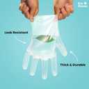 Eco Gloves Plant-Based Compostable Eco-friendly Gloves for Food Prep & Cleaning (Small (Pack of 100))