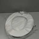 KOHLER Stonewood Quiet-Close, Round Toilet Seat Soft Close, Durable Wood, Easy Installation, Universal Fit, Home Essentials, White Finish, K-20467-0