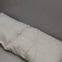 Triangular Wedge Headboard Pillows Twin XL Dorm Headboard Long Backrest Positioning Support Reading Bolster Pillow Side Pockets Wedge Pillow College Dorm Room Essentials Bed Bedroom Decor White, Twin Size:39.4x15.7x5in