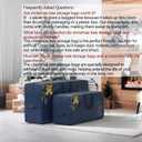 Christmas Tree Storage Bag - 7.5 ft Heavy Duty 600D Polyester Oxford with Wide Opening, Dual Zippers - Storage Container for Trees and Decorations (Blue)