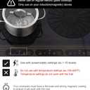 Lazy K Induction Cooktop Mat - Silicone Fiberglass Scratch Protector - for Magnetic Stove - Non slip Pads to Prevent Pots from Sliding during Cooking - Square (9inches) Black