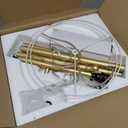 UpgradedDimmable Gold Floor Lamps for Living Room, 11W LED Bulb Included, Modern Standing Lamp with Marble Base, Tall Pole Light with White Linen Shade for Bedroom Reading Office Corner Nursery