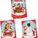 2 x Snow Globe Shaped Christmas Cards With Envelopes - Boxed Set of 24 Featuring 3 Unique Holiday Designs - 4 x 6