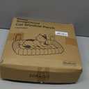 Zakkart SnugCloud Foldable Cat Window Perch - Cordless, Ultra Soft Machine Washable Bed with 4-Sided Bolster, Metal Frame - Window Hammock for Large Cats and Kittens (Cream White, Medium) (Medium (23.6"x15.7"))