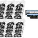 24 Pcs Razor Blade Refills for Men,Compatible with Ma-ch 3 Razor Blades Refill Disposable Blade Manual Beard Trimmer Safety Replacement Shaver Heads Set