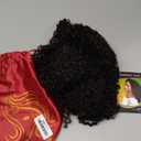 HUA Curly Half Wig Upgrade 3 IN 1 Half Wig With Drawstring Seamless Clip Ins Flip Over Kinky Curly Half Wig Protein Synthetic Hair Boast Human-Hair-Like Touch 180% Density 18 Inch Medium Brown Color