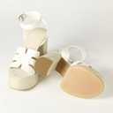 The Drop Women's Bea Platform Heel (White) 10