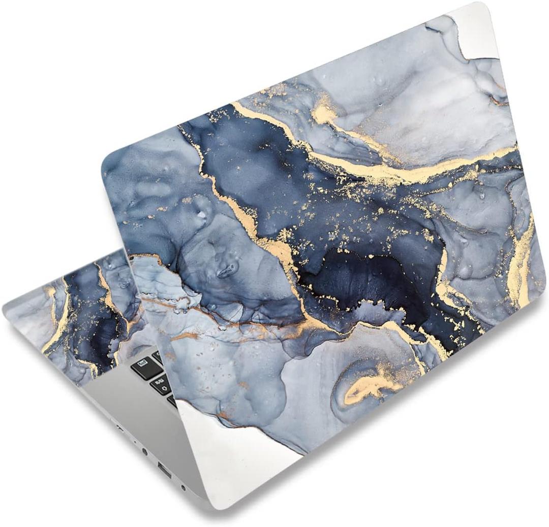 Laptop Skin Sticker Decal,13.3 14 15 15.4 15.6 inch Laptop Universal Vinyl Skin Sticker Cover,Dustproof Waterproof Reusable Art Decal Protector with Free 2 Wrist Pads (7560)