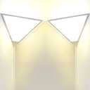LuoliiTa 2 Pack Corner Light, Modern Corner Ceiling Light for Living Room, Bedroom, Office  White