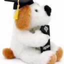8-Inch Graduation Dog Plush Stuffed Animal, Class of 2026 Keepsake with Cap & Diploma Envelope, Soft Puppy Plush Graduation Gift for Kids, Teens & College Grads