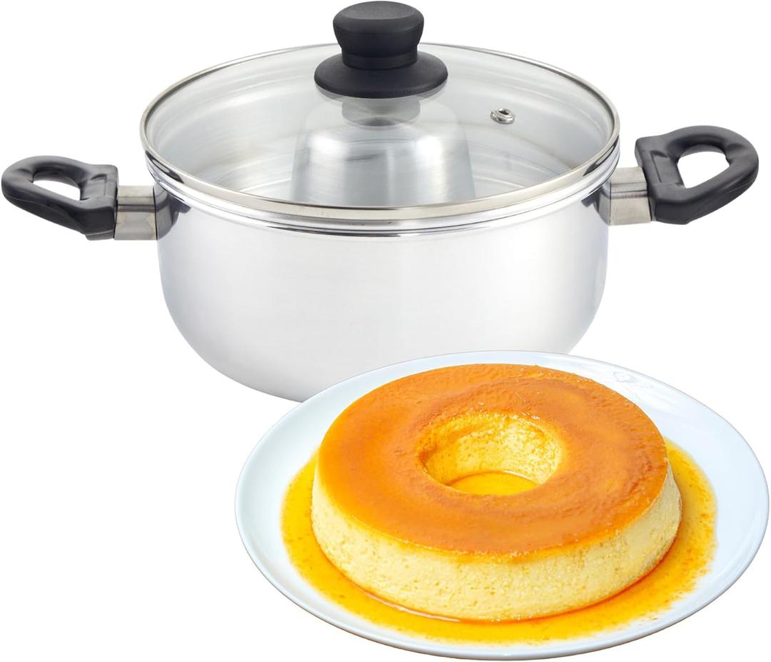IMUSA 3Qt Double Boiler/Bao Maria w/8in Flan Inner Pan - 20cm