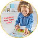 hand2mind Colors and Shapes Sensory Pad, Fine Motor Skills Toys for 3 Year Old, Sensory Toys for Sensory Play, Occupational Therapy Toys, Calming Toys for Kids, Shape Sorting Toy, Calm Down Corner