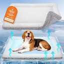 Dog Cooling Mat, Self Warming Cat Bed, Reversible Warm & Cooling Cat Bed, Winter Warm Cat Pad & Summer Cooling Cat Mat for Kittens & Small Dogs, Perfect for Crates, Beds & Sofas, Gray, 24" x 36"