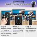 Replacement Remote Control Compatible with Fire Smart TV Stick 4K(1st/2nd Gen)/TV Stick (2nd Gen/3rd Gen/Lite/4K Max), FireStick Remote for Smart TV 3rd Gen & Cube with Voice Controller