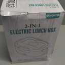 Electric Lunch Box for Men, Women & Adults - 80W Fast Heating - Heated Lunch Box with Dual 1.5L SS Containers - Portable Food Warmer for Car, Truck, Office (Black)