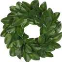 Briful 24'' Artificial Magnolia Wreath for Front Door Large Silk Greenery Wreath Faux Magnolia Leaf Wreaths for Home Room Window Indoor Outdoor Porch Decor