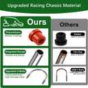 Upgraded Heavy Duty Rear 4-Leaf Springs Kit for Club Car Precedent 2004-Up, Tempo & Onward 2017-Up Golf Cart Suspension with Bushings Sleeves U-Bolts Replace #102509301 102513001 Load Support