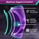 DR. BRACE ELITE Knee Brace with Size Stabilizer (2 Pack) Knee Brace for Women & Men, Workout, Sports, Daily Knee Compression Sleeve for Maximum Knee Pain Support & Fast Recovery (Galaxsis, Small) (S)