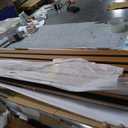 Art3d 4 Pieces 94.5" x 7.9" Acoustic Slat Wood Wall and Ceiling Panels,Fluted Modern Sound Absorbing Panels, Teak