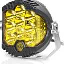 5 Inch 50W Amber Yellow LED Offroad Light, LED Driving Light Round Work Light Spot Flood Combo for Wrangler ATV Trucks SUV Pickup UTV 4x4, F150 - Pack of 1