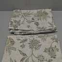 jinchan Linen Floral Curtains for Living Room with Printed Flower 84 Inches Long Light Filtering French Country Back Tab Rod Pocket Sage Green Window Curtain Set Farmhouse Drapes 2 Panels