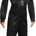 Disguise Boys Wither Skeleton Minecraft Costume, Official Minecraft Costume With Hooded Jumpsuit for Kids (L (10-12))