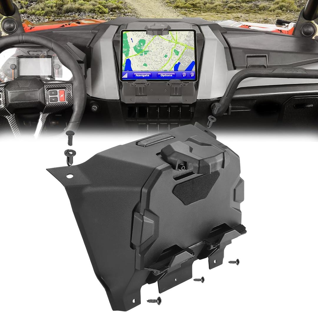 KEMIMOTO PRO XP Electronic Device Mounts with Storage Box, UTV Electronic Device Holder GPS Mount Phone Tablet Mount Compatible with Polaris 2020-2024 RZR PRO XP/XP4 2022 2023 2024 RZR PRO R/Turbo R