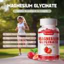 2 x Magnesium Glycinate Gummies 1000mg with Magnesium L-Threonate,Chelated Magnesium Potassium Complex Supplement with VitD, B6, CoQ10, Calcium,Supports for Memory, Calm, Mood - 90 Gummies Strawberry