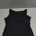 SUUKSESS Women Padded Open Back Boat Neck Tank Tops Double Lined Basic Shirts (Large, Black)