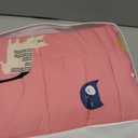 Kivik Cooling Weighted Blanket 5 Pounds, Breathable Small Weighted Blankets, Ultra Soft Heavy Throw for Relaxing & Sleeping, Machine Washable, 36 x 48 Inches, Cute Cat Printing, Pink