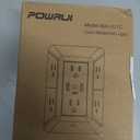 Multi Plug Wall Outlet Night Light, POWRUI 6 Outlet Extender & 3 USB Ports