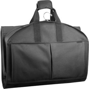 WallyBags 48 Deluxe Tri-Fold Carry On Travel Garment Bag with three pockets for men & women