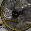 Tech Drive High Velocity Floor Fan,18 inch Heavy Duty Metal Industrial Fans,3 Powerful Speed,360 Adjustable Tilting and All Metal Construction, Black