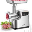 VEVOR Electric Meat Grinder, 5 Lbs/Min Capacity, #8 Meat Mincer with 3 Grinding Plates, 3 Sausage Stuffing Tubes & Kubbe Kit, 700W/0.77HP Sausage Stuffer Maker for Home Kitchens, ETL Listed
