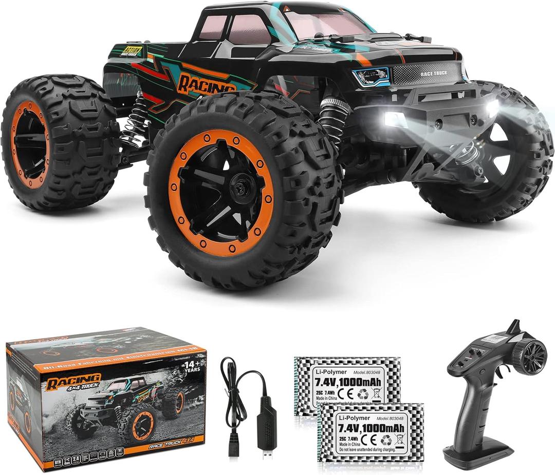 HAIBOXING RC Cars 16889, 1:16 Remote Control Car for Adults, High-Speed 36km/h RC Trucks RTR RC Crawler 2.4G All Terrain Waterproof Off-Road Vehicle with 2 Batteries Gifts for Kids, Boys 8+